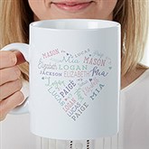 Personalized Oversized Coffee Mug - Close to Her Heart - 22034