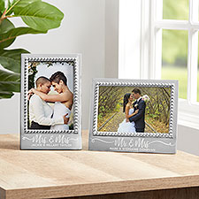 Mariposa Personalized Wedding Picture Frame - 22334