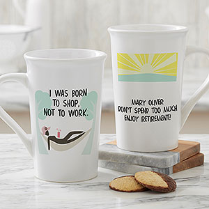 Personalized Latte Mug - Im Retired - 10174-U