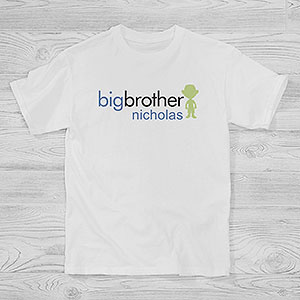 Personalized T-Shirts for Kids - Big Sister or Brother - 10509-YCT