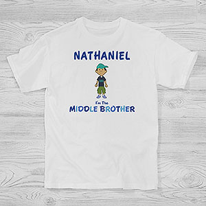 Brother Character Personalized Hanes® Kids T-Shirt - 12316-YCT