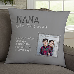 Definition of Grandma Personalized 18 Photo Pillow - 14228-L