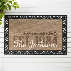 Together We Make A Family Personalized Doormat- 20x35 - 14705-M