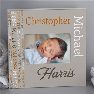 Darling Baby Boy Personalized Picture Frame-4x6 Box - 14861-B