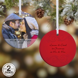 Photo Sentiments Personalized Ornament-2.85 Glossy - 2 Sided - 15254-2