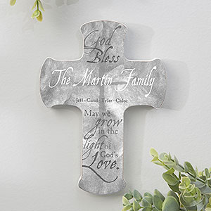 Grow In Gods Love Personalized Cross- 5x7 - 15386-S