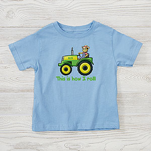 Personalized Farm Tractor Toddler T-Shirt - 15414-TT