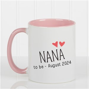 Grandparent Established Personalized Coffee Mug 11oz.- Pink - 15784-P