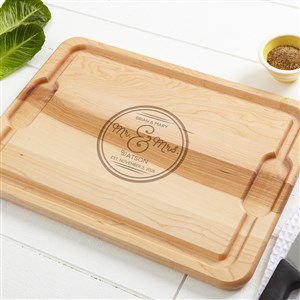 Circle Of Love Personalized Hardwood Cutting Board-12x17 - 15849