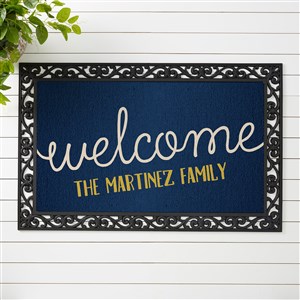 Front Door Greetings Personalized Doormat- 20x35 - 15965-M