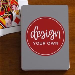 Design Your Own Custom Playing Cards- Grey - 16139-G