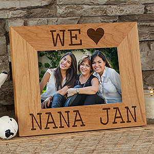 I/We Love Her Personalized Picture Frame- 4 x 6 - 16693-S