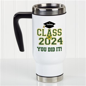 Cheers To The Graduate Personalized 14 oz. Commuter Travel Mug - 16774