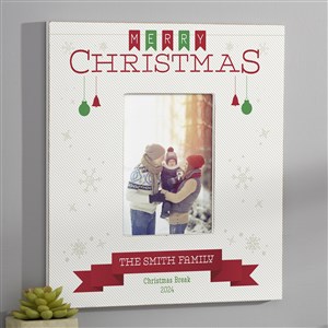 Holiday Banner Personalized 5x7 Wall Frame - Vertical - 17096-WV
