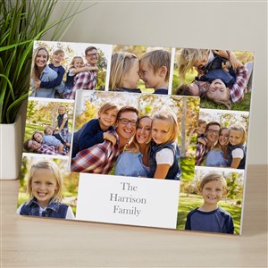 Printed Photo Collage Personalized Family 4x6 Tabletop Frame - Horizontal - 17099-H