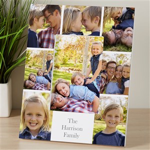 Printed Photo Collage Personalized Family 4x6 Tabletop Frame - Vertical - 17099-V