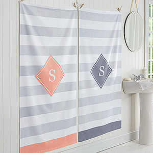 Classic Initial Personalized 30x60 Bath Towel - 17457