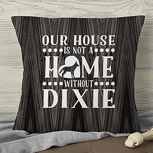 Our Pet Home Personalized 18 Throw Pillow - 18650-L