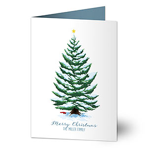 Evergreen Tree Holiday Card - Premium - 19346-P