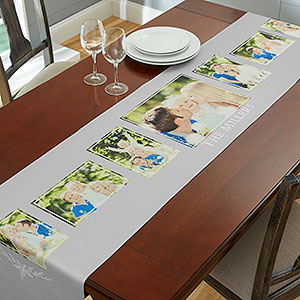 Family 7 Photo Collage 16x60 Table Runner - 19425-7S