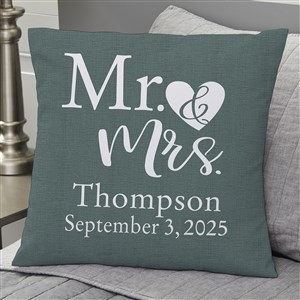 Elegant Couple Personalized 18 Throw Pillow - 19458-L