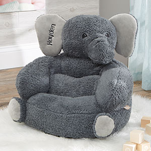 Plush Elephant Embroidered Kids Chair - 23400