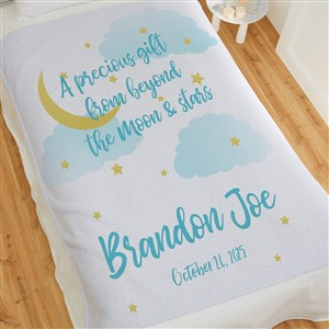 Beyond The Moon Personalized 50x60 Sweatshirt Blanket - 23434-SW