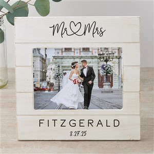 Infinite Love Personalized Wedding Shiplap Picture Frame- 5x7 Horizontal - 24003-5x7H