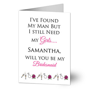 Will You Be Bridesmaid Greeting Card by philoSophies® - 25200