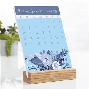 Modern Botanical Personalized Easel Calendar - 25302