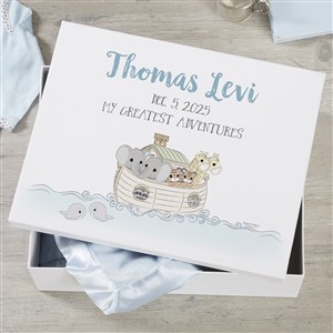 Precious Moments® Personalized Noahs Ark Baby Boy Keepsake Memory Box - 12x15 - 25931