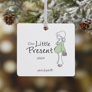 philoSophies® Ready To Pop Personalized Square Photo Ornament- 2.75quot; Metal - 1 - 25986-1M