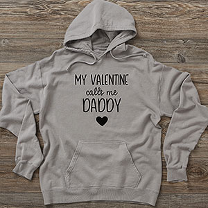 My Valentine Personalized Mens Comfort Wash Hoodie - 26083-CWHS