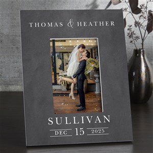 Moody Chic Personalized Wedding Picture Frame-Vertical - 26508-V