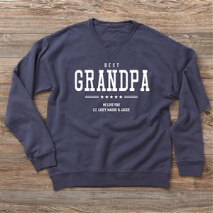 Five Star Grandpa Personalized Adult Hanes® ComfortWash™ Sweatshirt - 26601-CWS