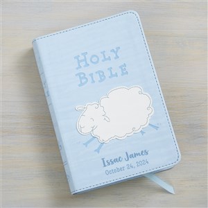 Woolly Lamb Personalized Childrens Bible - Blue - 26990-B