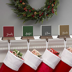 Scripty Name Personalized Christmas Stocking Holder - 27889