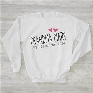 Grandma Established Personalized Hanes® Crewneck Sweatshirt - 27945-WS