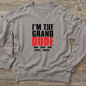 Granddude Personalized Hanes ComfortWash Sweatshirt - 28280-CWS
