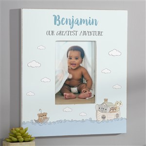 Precious Moments® Noahs Ark Personalized Baby Boy Wall Frame -Vertical - 28531-V