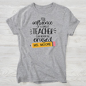 The Influence Of A Great Teacher Personalized Hanes® Ladies Fitted Tee - 28881-FT