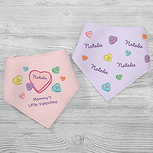 Little Valentine Personalized Bandana Bibs- Set of 2 - 29551-BB