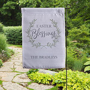 Religious Blessings Personalized Garden Flag - Easter Blessings - 30148-E