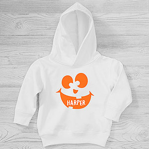 Jack-o-Lantern Personalized Halloween Toddler Hooded Sweatshirt - 32006-CTHS