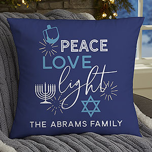 Hanukkah Personalized 18 Throw Pillow - 32562-L