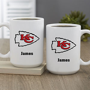 NFL Kansas City Chiefs Personalized Coffee Mug 15oz White - 32949-L