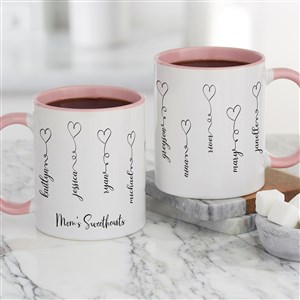 Connected By Love Personalized Coffee Mug 11 oz.- Pink - 34854-P