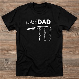 Hooked On Dad Personalized Hanes® Adult T-Shirt - 34924-AT