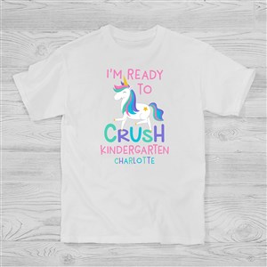 Im Ready To Crush Kindergarten Personalized Hanes Kids T-Shirt - 35595-YCT