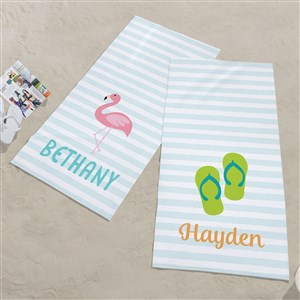 Beach Fun Personalized 30x60 Beach Towel - 36770-S